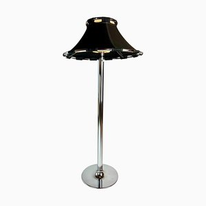 Chrome and Black Fabric Floor Lamp by Anna Ehrner for Ateljé Lyktan-VDW-1277134