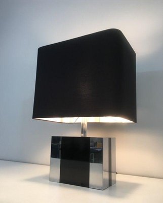 Chrome and Black Lamp-BA-1365802