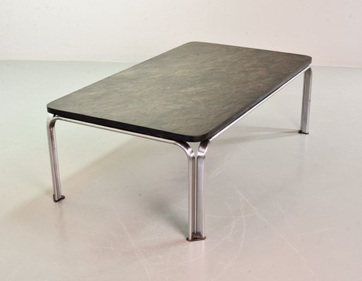 Chrome and Blackstone Rectangle Coffee Table Model Bogota, Germany, 1970s-IXC-1426387