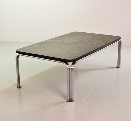 Chrome and Blackstone Rectangle Coffee Table Model Bogota, Germany, 1970s-IXC-1426387