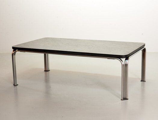 Chrome and Blackstone Rectangle Coffee Table Model Bogota, Germany, 1970s-IXC-1426387