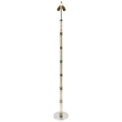 Chrome and Crystal Floor Lamp, 1950s-UCH-1224934