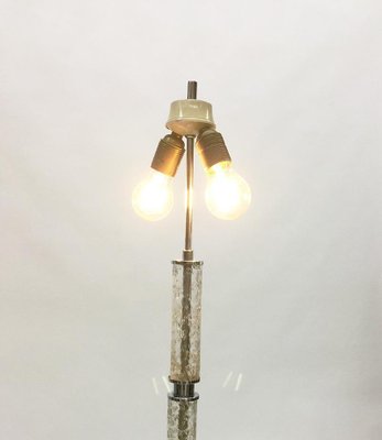 Chrome and Crystal Floor Lamp, 1950s-UCH-1224934