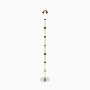 Chrome and Crystal Floor Lamp, 1950s-UCH-1224934