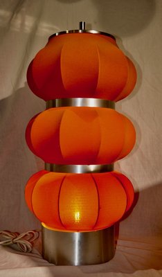 Chrome and Fabric Table Lamp, 1960s-ROJ-725418