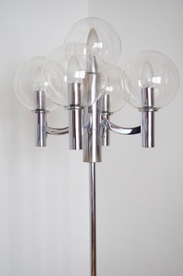 Chrome and Glass Floor Lamp from Kaiser Leuchten, 1960s-OV-573517