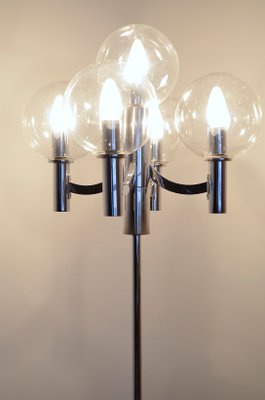 Chrome and Glass Floor Lamp from Kaiser Leuchten, 1960s-OV-573517