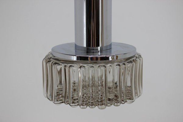 Chrome and Glass Pendant Lamp, 1980s, Germany-TZ-1388029