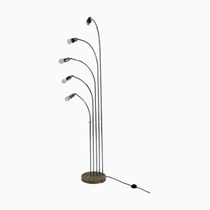 Chrome and Marble Floor Lamp, Italy, 1970s-TZ-1388954