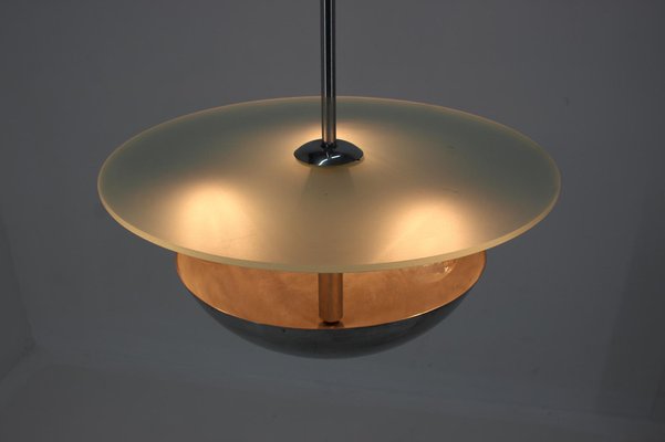 Chrome Bauhaus Pendant Lamp, 1930s-TZ-983688