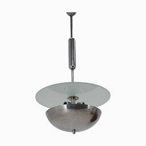 Chrome Bauhaus Pendant Lamp, 1930s-TZ-983688