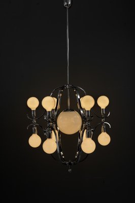 Chrome Chandelier, Vienna, 1920s-SPD-1410937