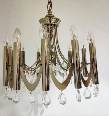 Chrome Classic Sciolari Chandelier, 1960s-IRH-806623