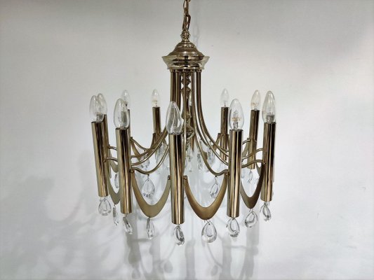 Chrome Classic Sciolari Chandelier, 1960s-IRH-806623