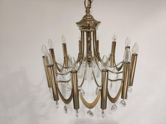 Chrome Classic Sciolari Chandelier, 1960s-IRH-806623