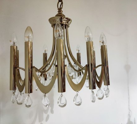 Chrome Classic Sciolari Chandelier, 1960s-IRH-806623