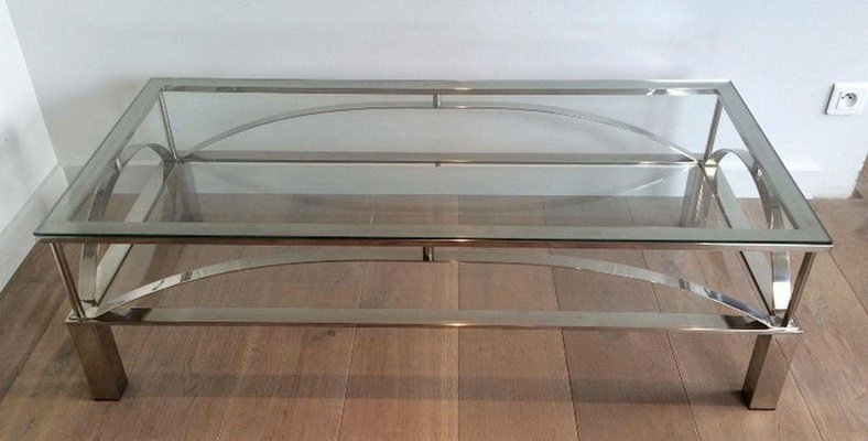 Chrome Coffee Table, 1960s-BA-1365659