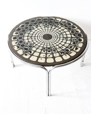 Chrome Coffee Table, 1970s-OXJ-857367