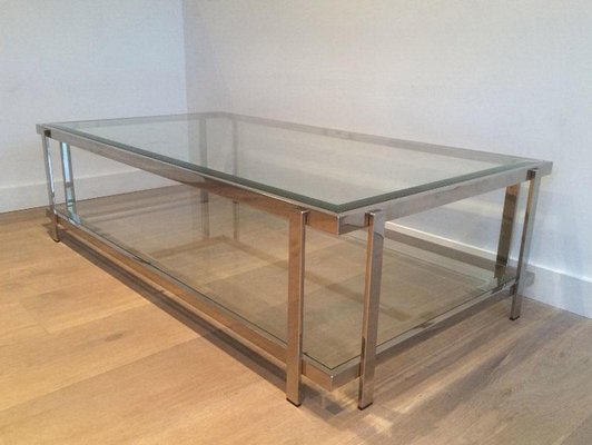 Chrome Coffee Table, 1970s-BA-658595