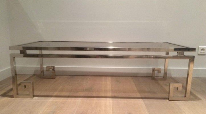 Chrome Coffee Table, 1970s-BA-1365767