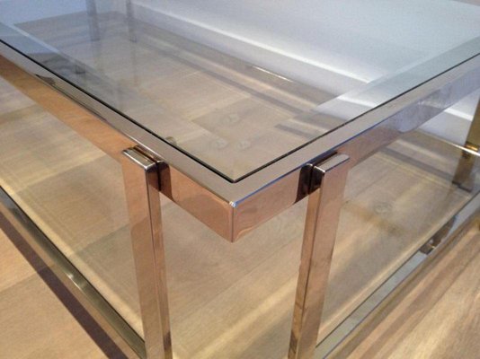 Chrome Coffee Table, 1970s-BA-658595