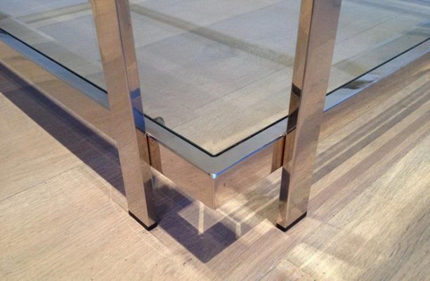 Chrome Coffee Table, 1970s-BA-658595