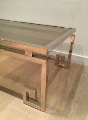 Chrome Coffee Table, 1970s-BA-1365767