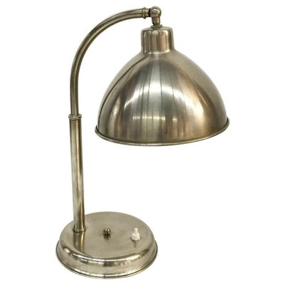 Chrome Desk Lamp with Adjustable Shade, 1930s-UCH-1224935