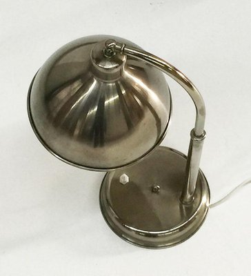 Chrome Desk Lamp with Adjustable Shade, 1930s-UCH-1224935