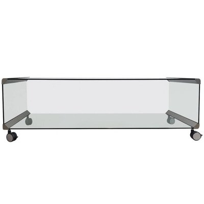 Chrome & Glass Coffee Table by Pierangelo Galotti for Galotti & Radice, 1975-LL-1425255