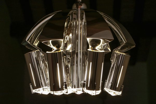 Chrome Pendant Lamp Attributed to Goffredo Reggiani, 1970s-MTX-959804