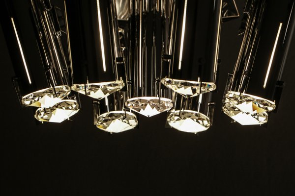 Chrome Pendant Lamp Attributed to Goffredo Reggiani, 1970s-MTX-959804