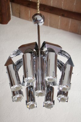 Chrome Pendant Lamp Attributed to Goffredo Reggiani, 1970s-MTX-959804