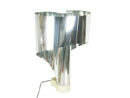 Chrome Plated and Painted Metal Spinnaker Table Lamp by C. Corsini, G. Wiskemann for Stilnovo, 1968-RD-1820789