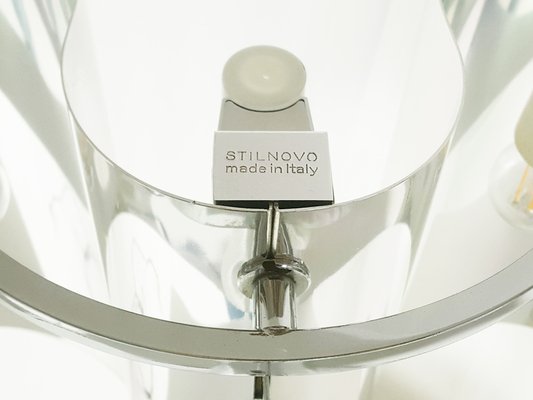 Chrome Plated and Painted Metal Spinnaker Table Lamp by C. Corsini, G. Wiskemann for Stilnovo, 1968-RD-1820789