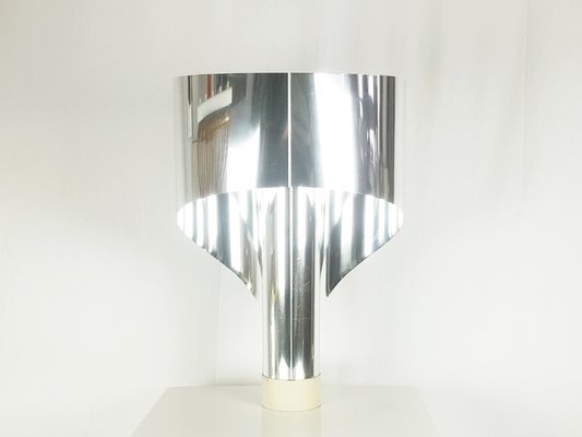 Chrome Plated and Painted Metal Spinnaker Table Lamp by C. Corsini, G. Wiskemann for Stilnovo, 1968-RD-1820789