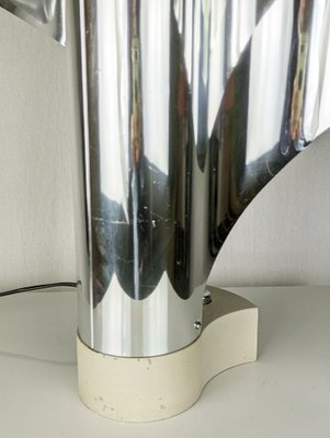 Chrome Plated and Painted Metal Spinnaker Table Lamp by C. Corsini, G. Wiskemann for Stilnovo, 1968-RD-1820789