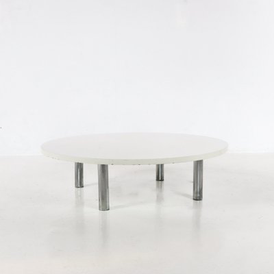 Chrome Plated and Wooden Coffee Table, 1970s-YVJ-1728930