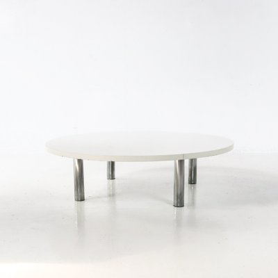 Chrome Plated and Wooden Coffee Table, 1970s-YVJ-1728930