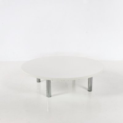 Chrome Plated and Wooden Coffee Table, 1970s-YVJ-1728930