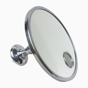 Chrome-Plated Illuminated Wall Mirror from Le Mirophar Brot Déposé, France, 1950s-EY-1752524