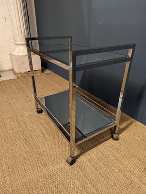 Chrome-Plated Serving Trolley, 1970s-HLV-1757738