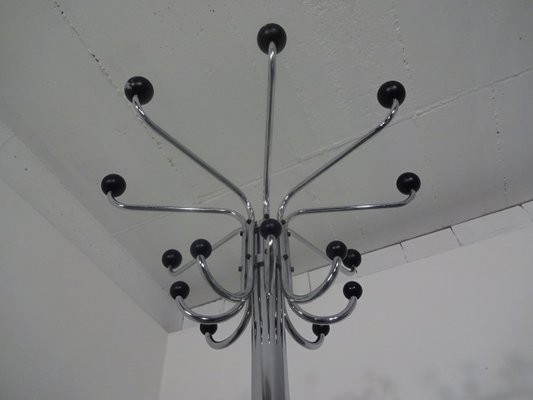 Chrome Plated Steel Tubular Coat Rack, 1940s-RDW-562634