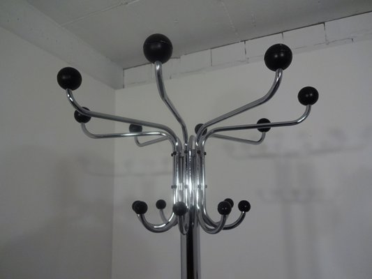 Chrome Plated Steel Tubular Coat Rack, 1940s-RDW-562634