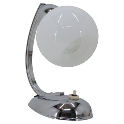 Chrome Plated Table Lamp, Czechoslovakia, 1950s-TZ-978875