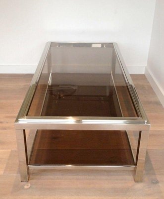 Chrome Rectangular Coffee Table-BA-1365820