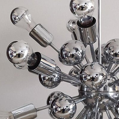 Chrome Sputnik Ceiling Lamp by Goffredo Reggiani, Italy, 1970s-QGR-1167378