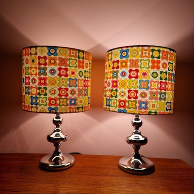 Chrome Table Lamps from Kaiser Essen, 1970s, Set of 2-ZPB-1073124