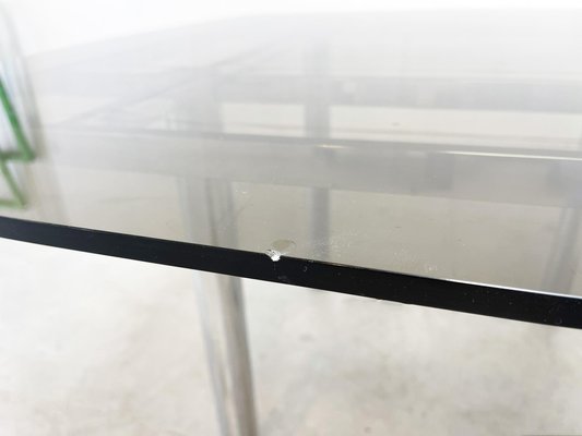 Chrome Tubular Dining Table, 1970s-XLH-1814047