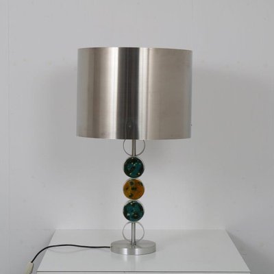 Chrome with Glass Table Lamp by Nanny Still for Raak, Netherlands, 1970s-GG-715806